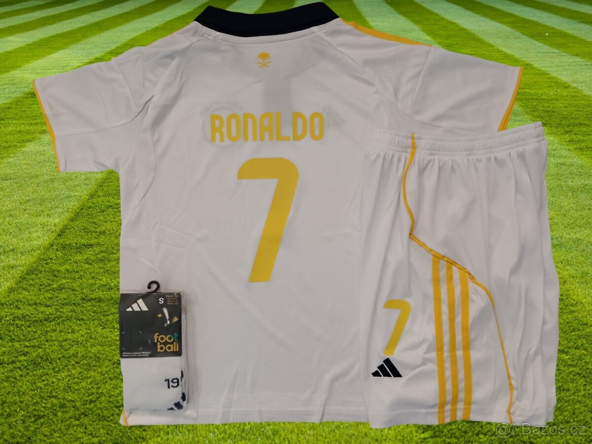 Dětský fotbalový dres Cristiano Ronaldo Al Nassr bílá edice