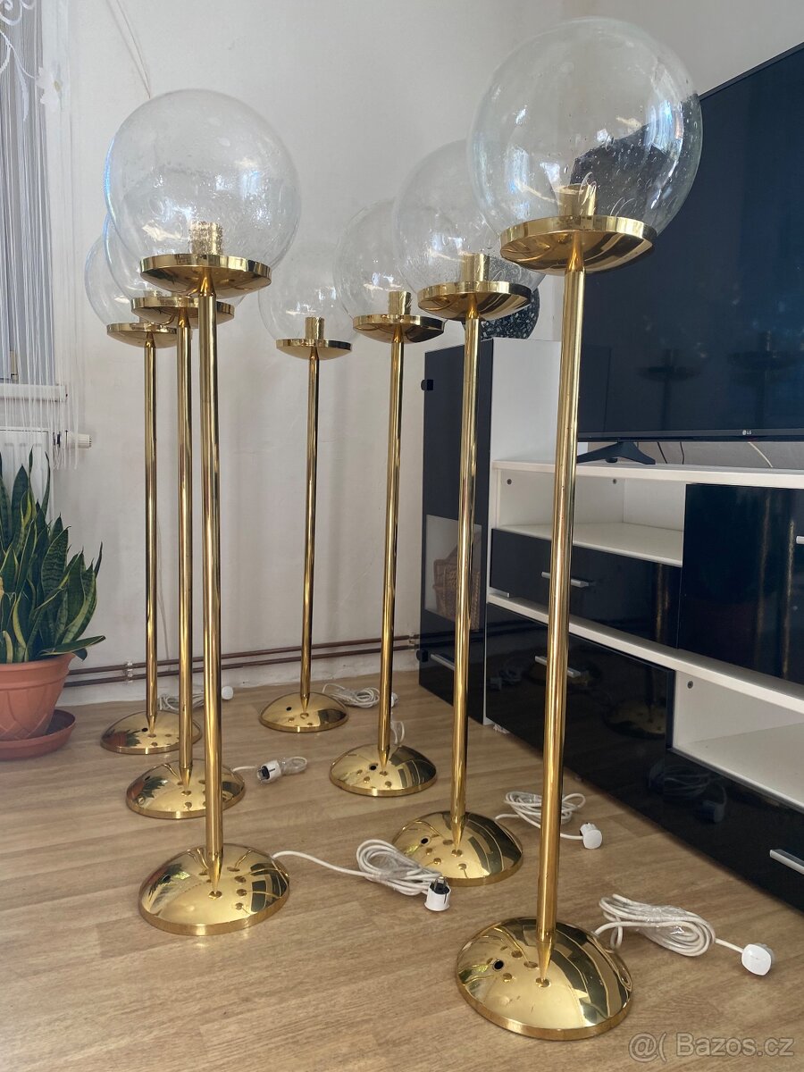 Podlahová stojací lampa Kamenický Šenov 70.léta