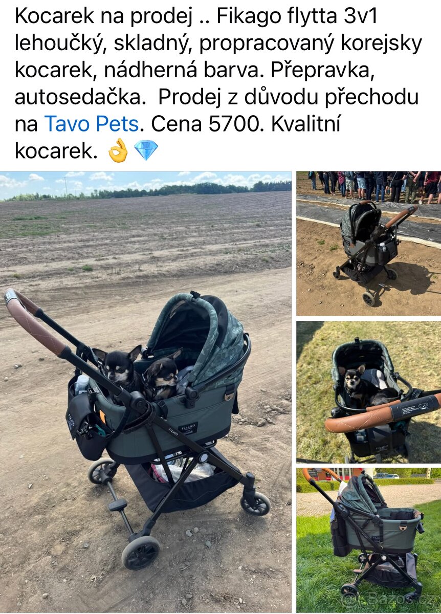 Kocarek Fikago flytta 3v1