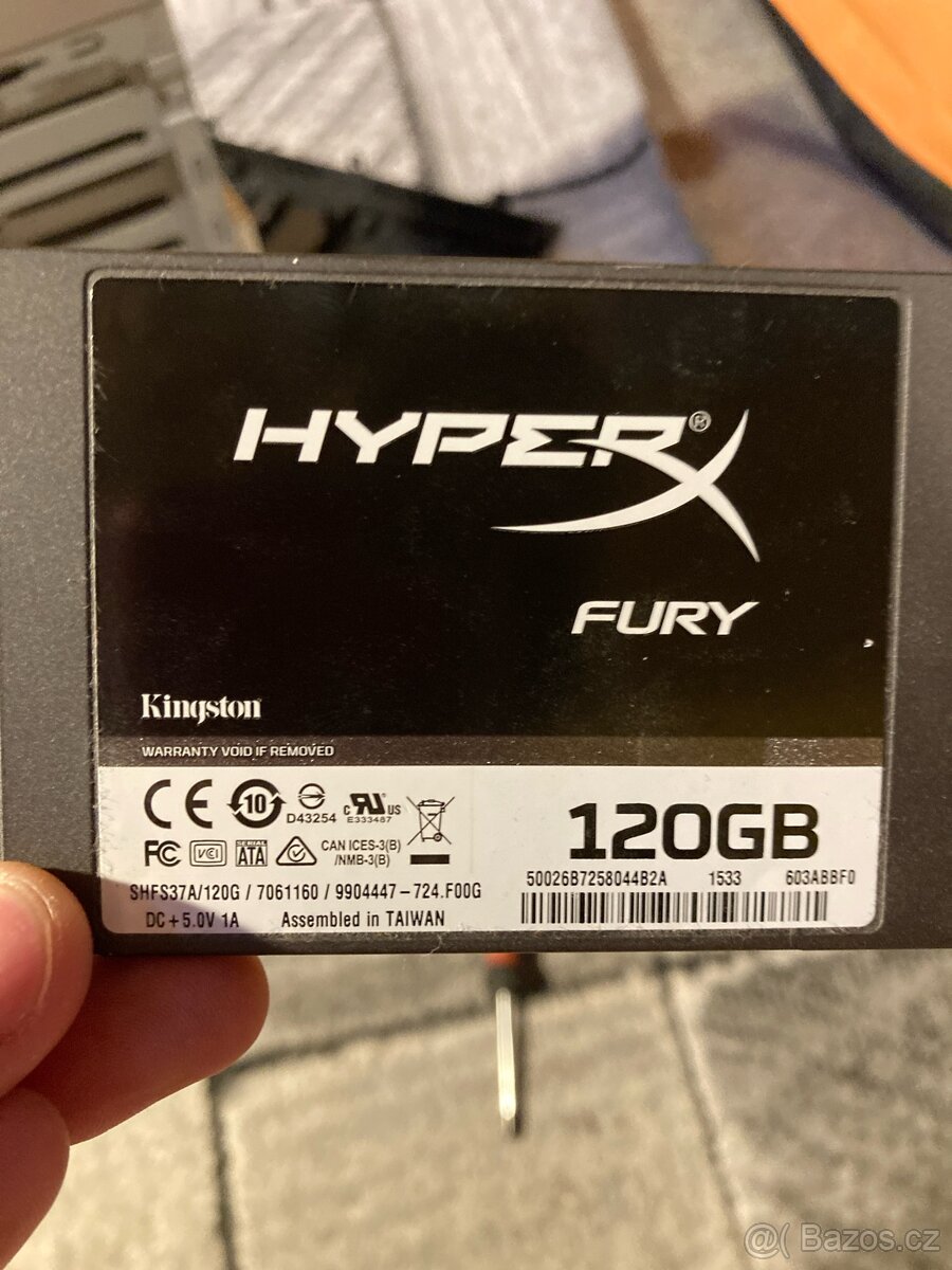 2.5" SSD KINGSTON HyperX FURY 120 GB
