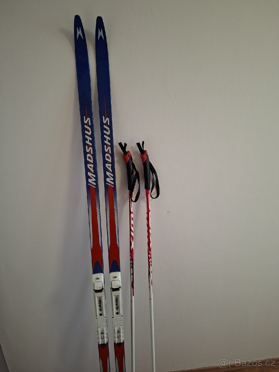 Běžky Madshus 180 cm + hole Swix