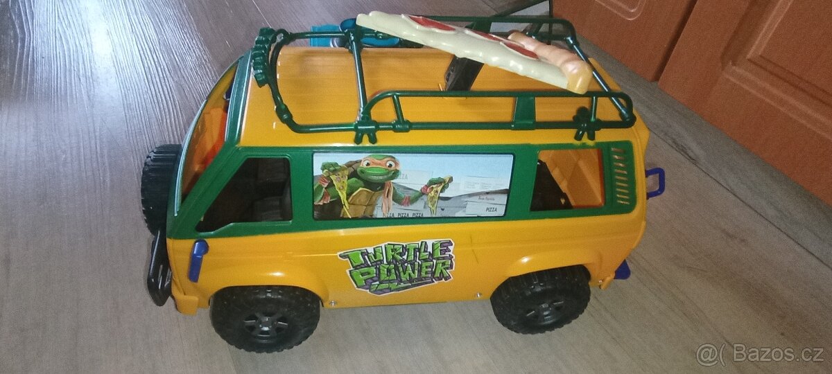 Želvy Ninja Pizza dodávka auta