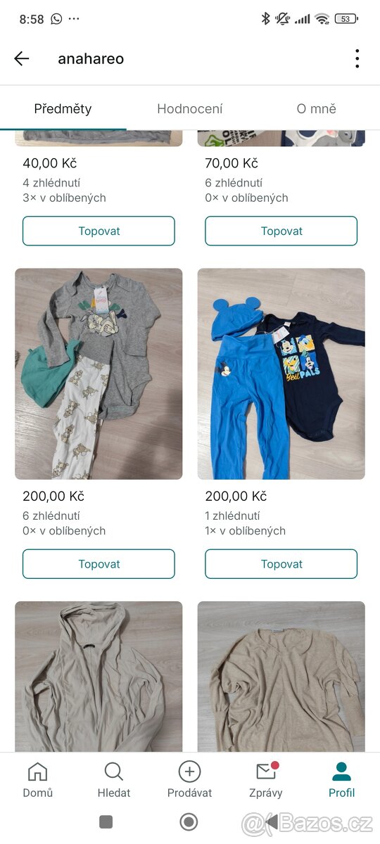 nove sady teplaky body cepicka