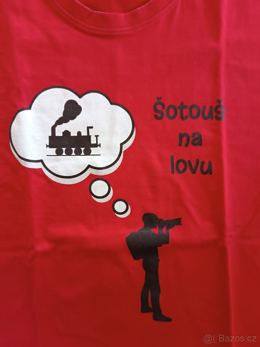 šotoušská trika - šotouš na lovu (vlak, železnice)