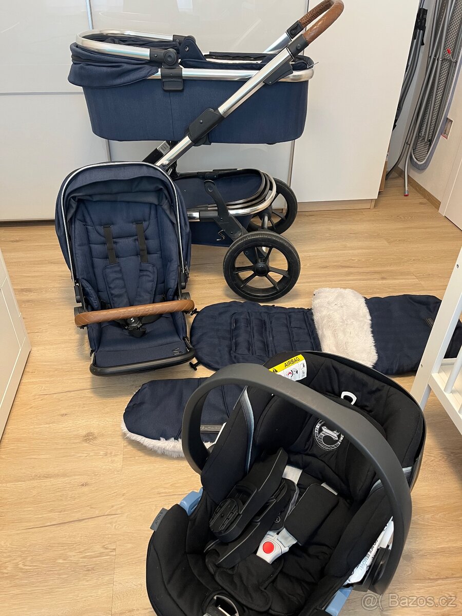 Kočárek Moon Solitaire a Cybex vajíčko