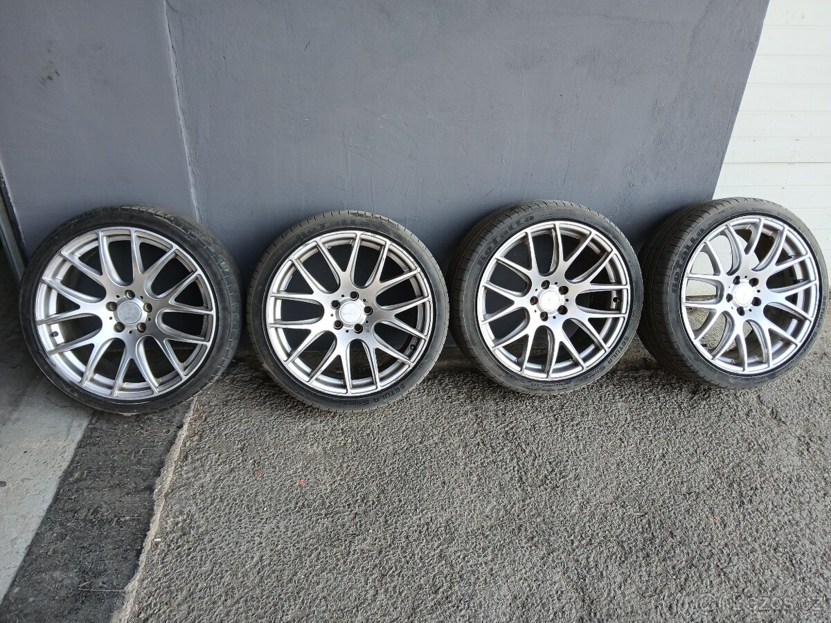 4× alu kola 5×112 19+letní pneu