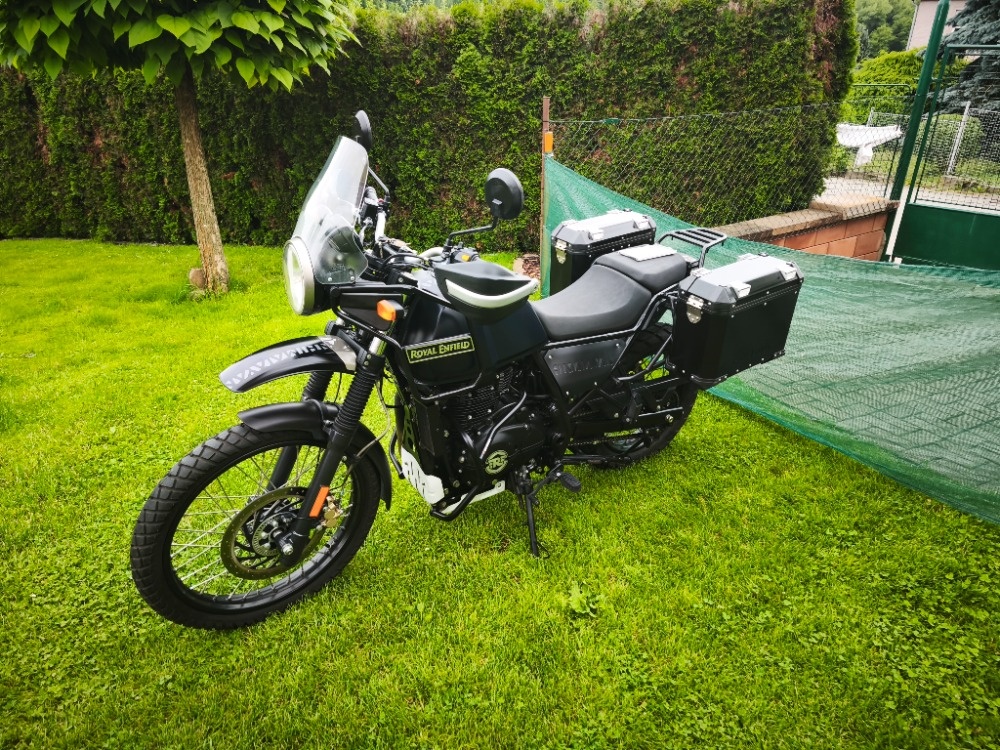 Royal Enfield Himalayan 450 (2021) 6100km, kufry, padáky, po