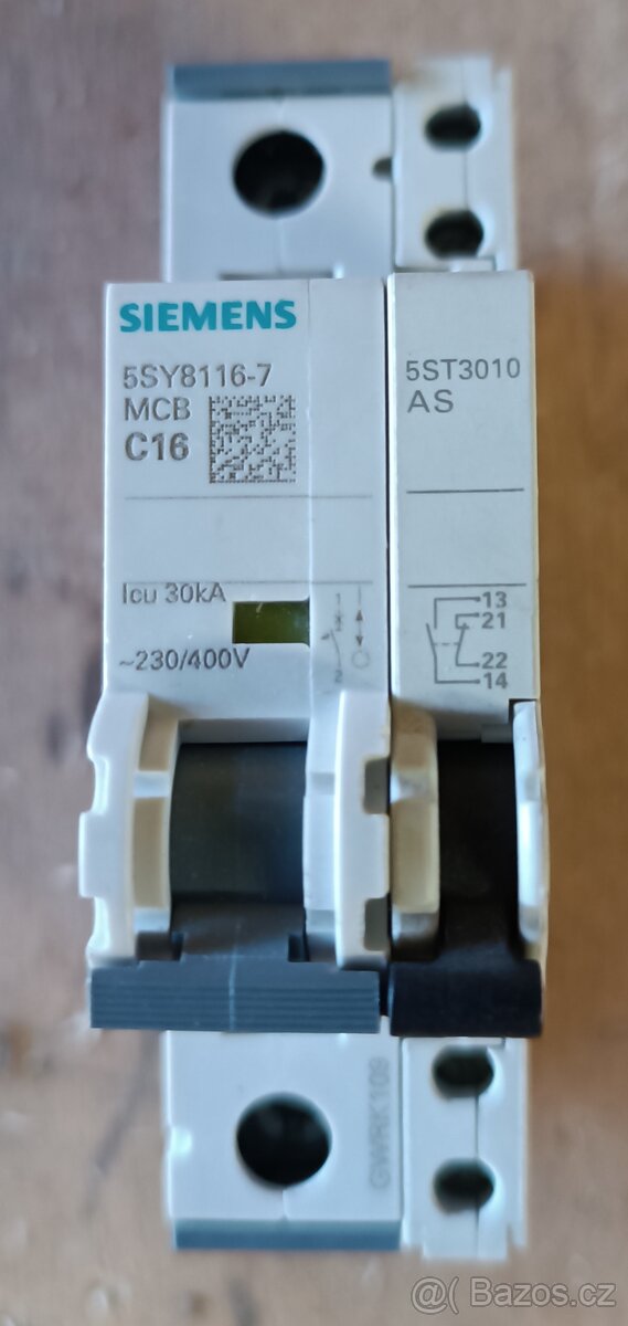 Jistič Siemens C16 s pomocným kontaktem