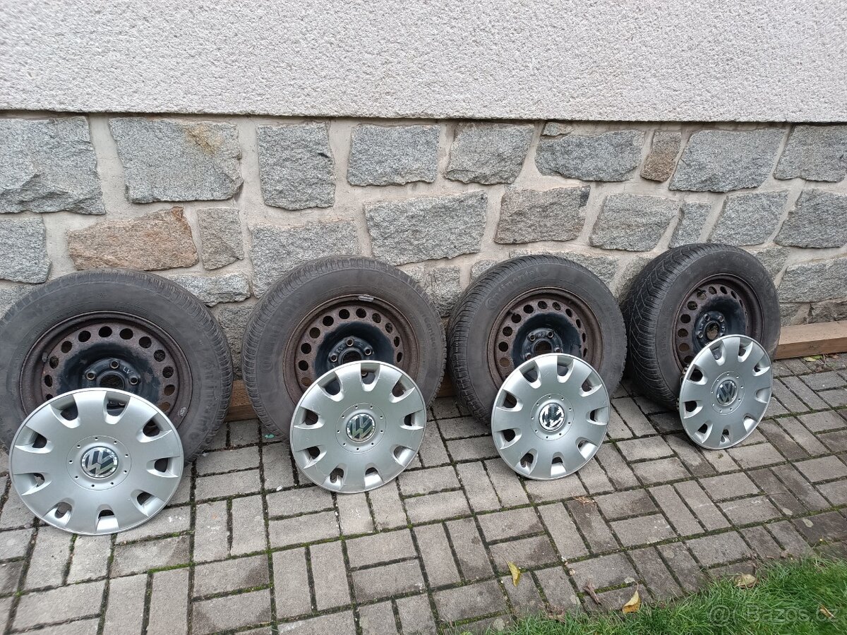 Plechové disky Vw golf, R15