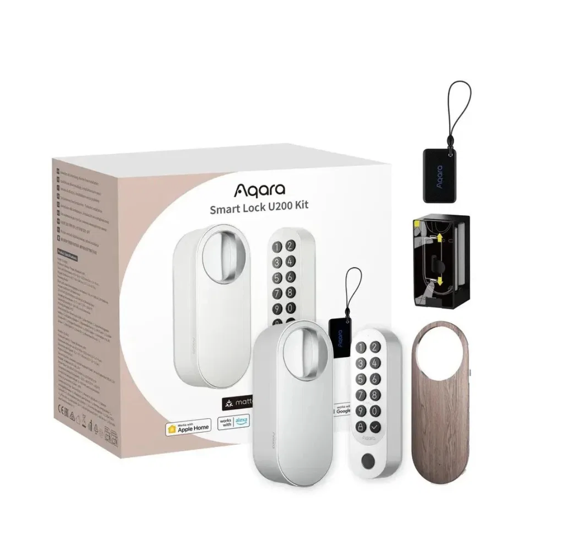 NOVÝ AQARA Smart Lock U200 Kit (EL-D02DS), bílý