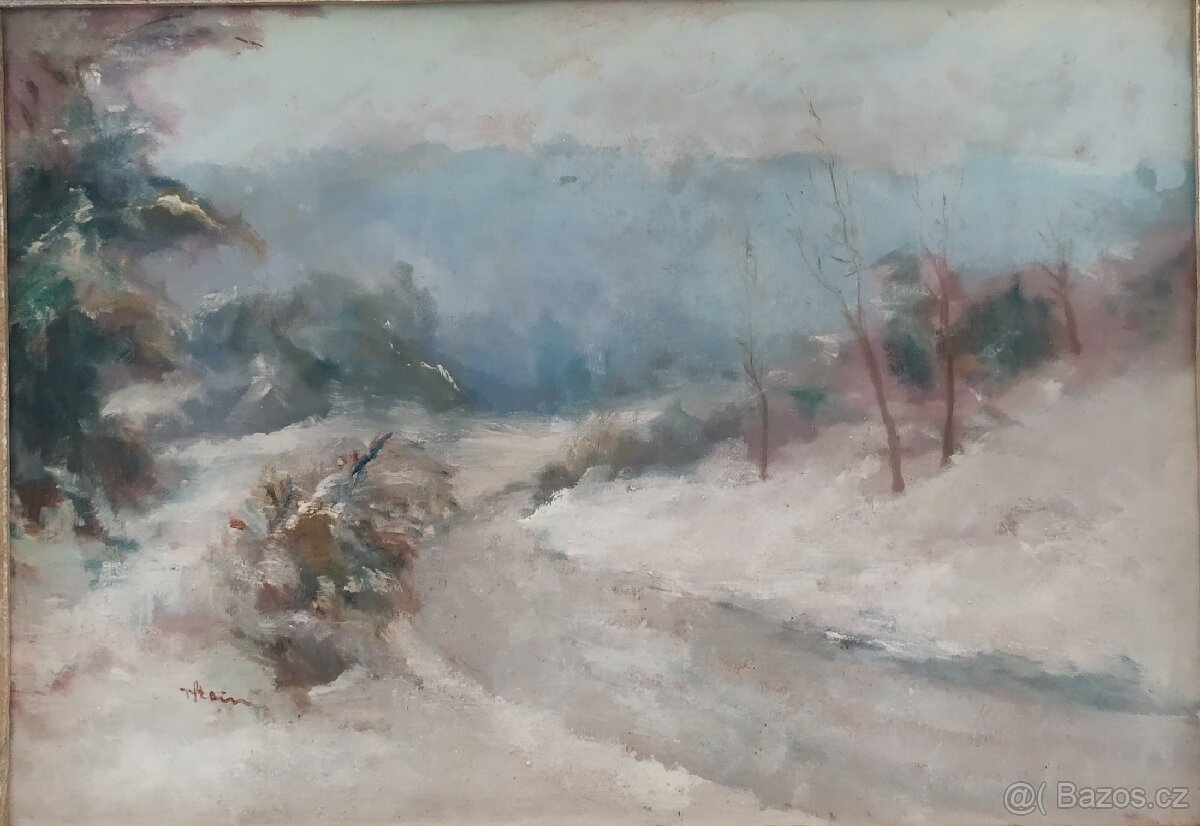 Obraz, Zimní cesta, V. Stein