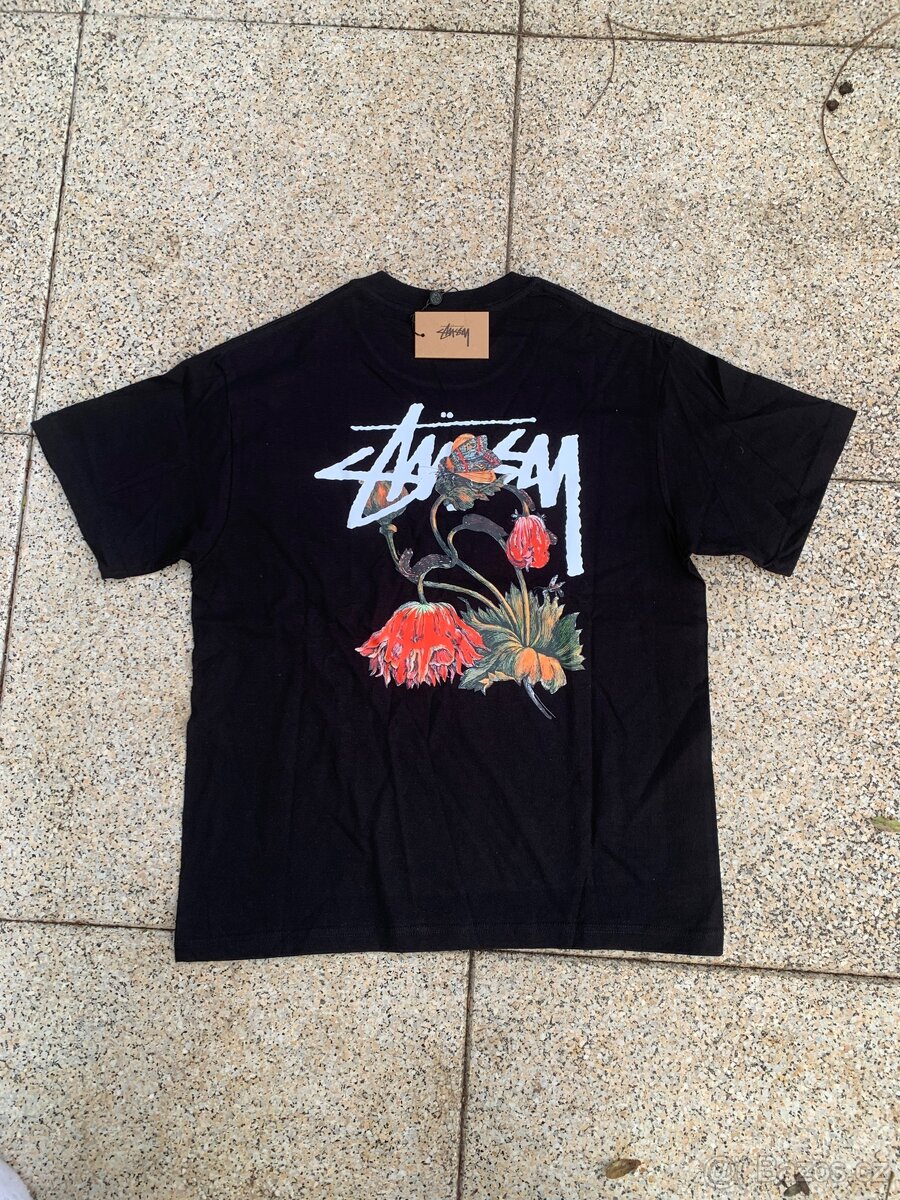 Stüssy tričko – Floral – nové – 4 ks — M