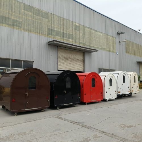 Food Truck 2,0m s vykrojením na kola