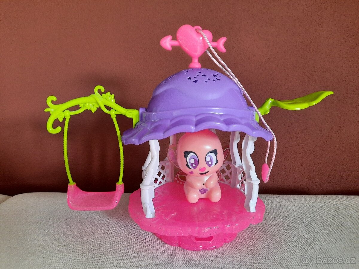 Alltoys Domeček svítící růžový + motýlek Lumiluvs