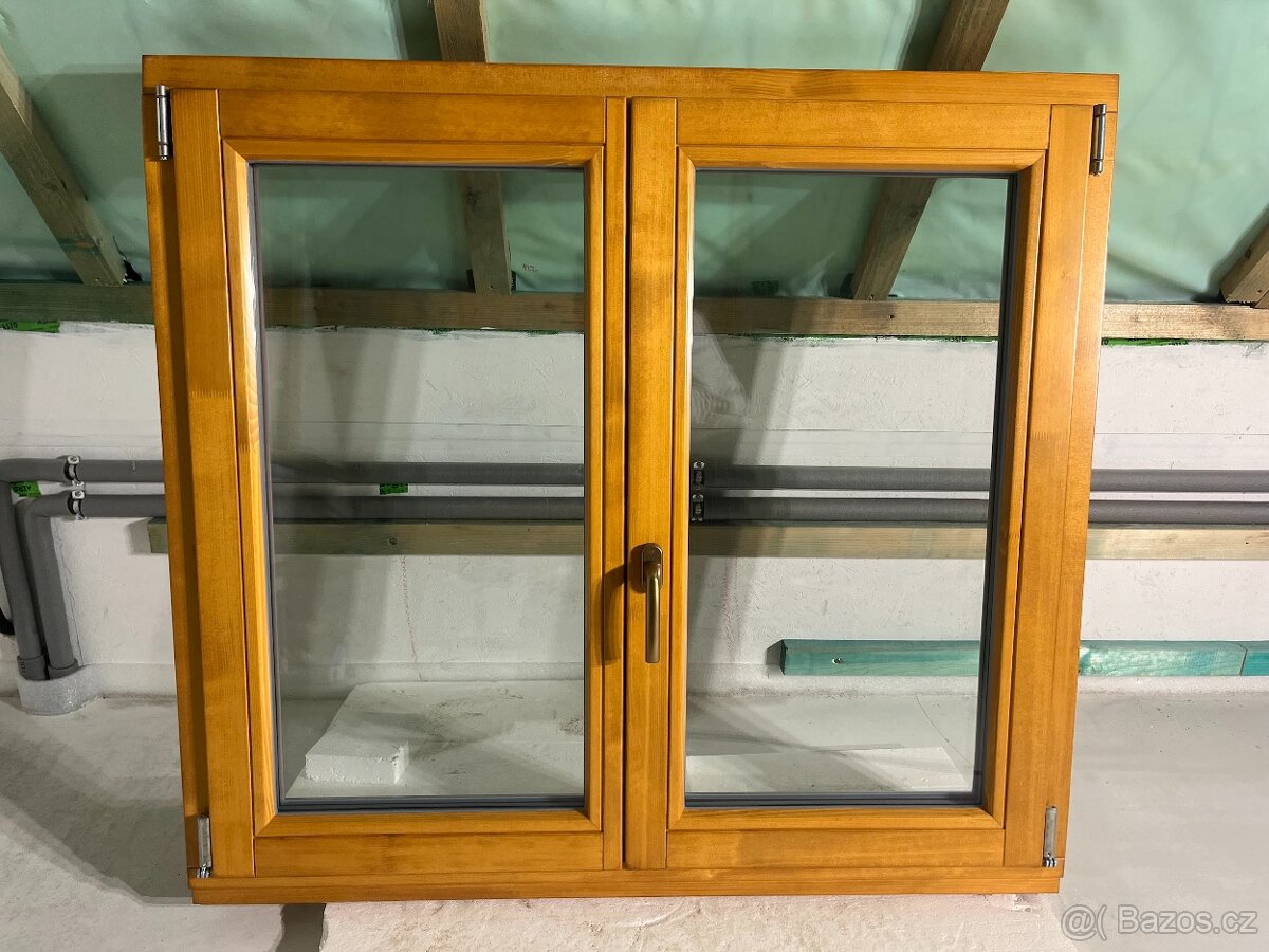 Nová dřevěná EUROOKNA, trojsklo