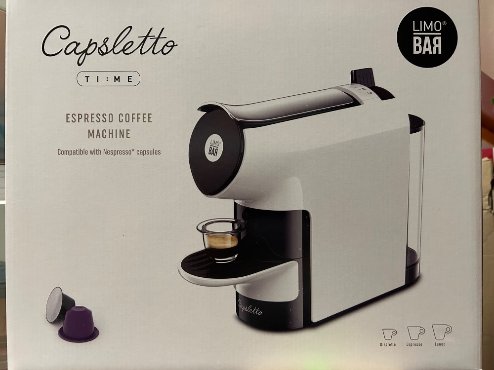 Kávovar LIMO BAR - Capsletto TIME White