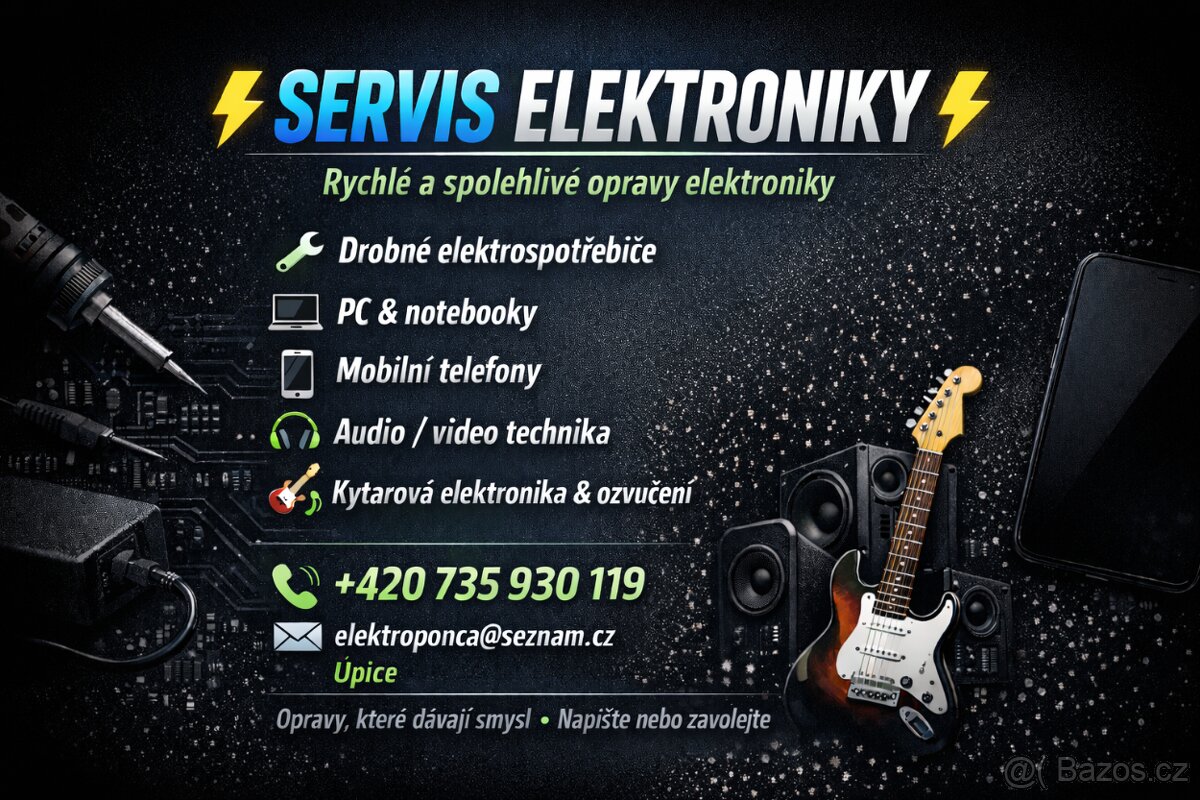 SERVIS ELEKTRONIKY – ÚPICE A OKOLÍ