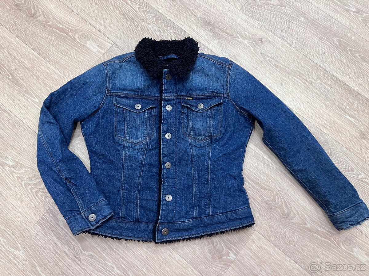 Riflová bunda M teplá