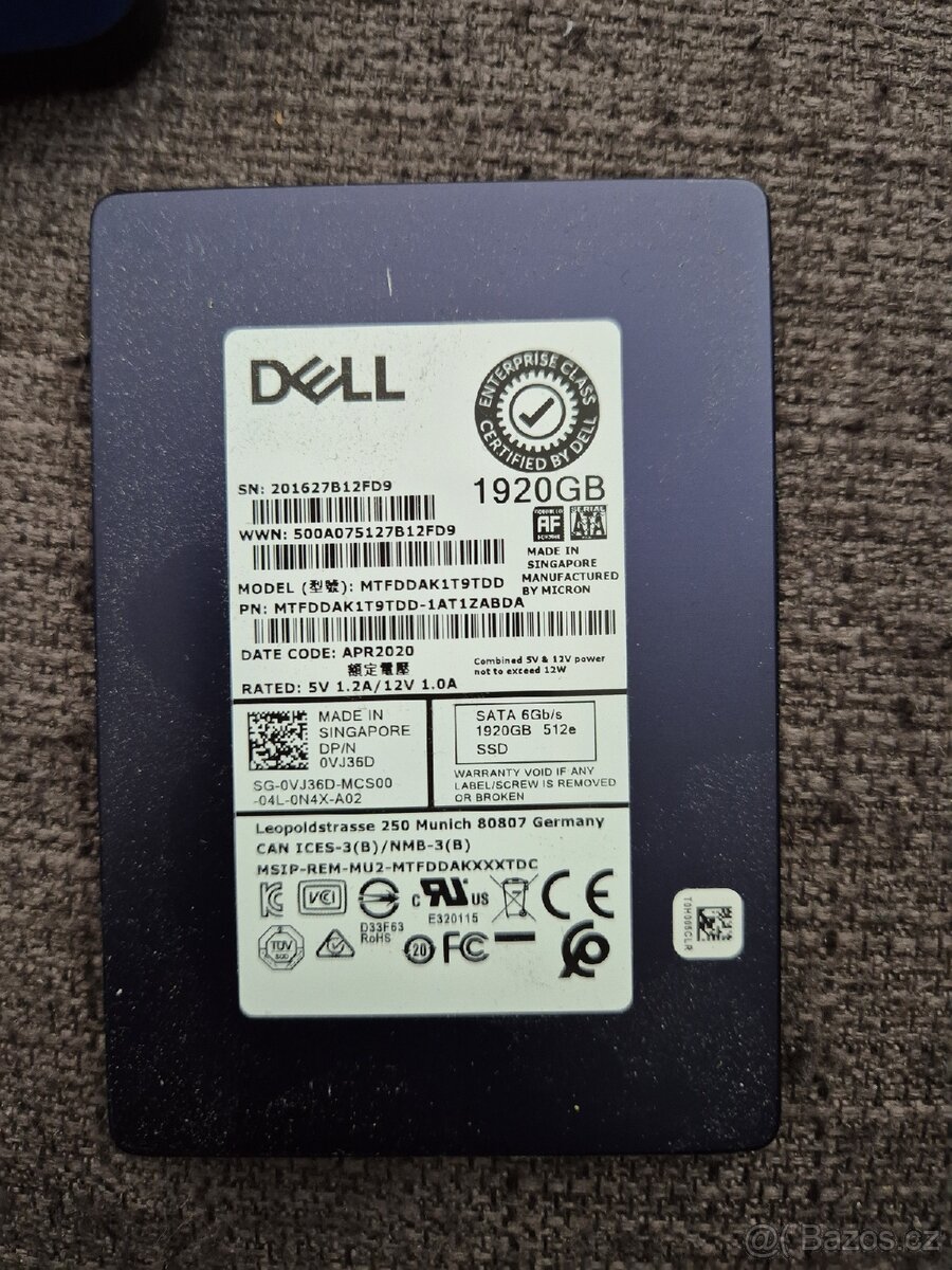 SSD 1920GB 512e SATA 6Gb/s Enterprise Class