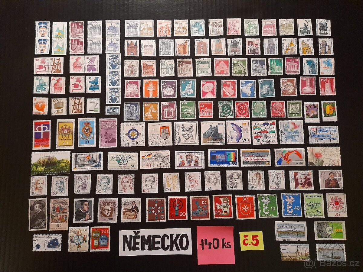 poštovní známky / Německo č.5 140ks