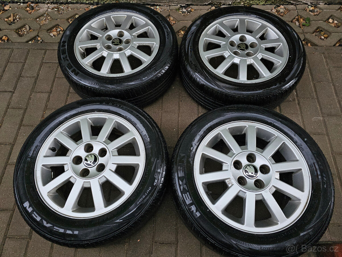 ALU kola letní Škoda 5x100 Fabia III Rapid R15