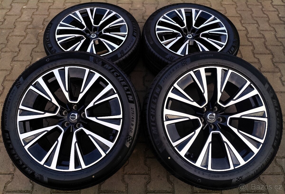 Alu kola originál Volvo XC 90 5x108 R20 KRÁSNÁ ZÁNOVNÍ SADA