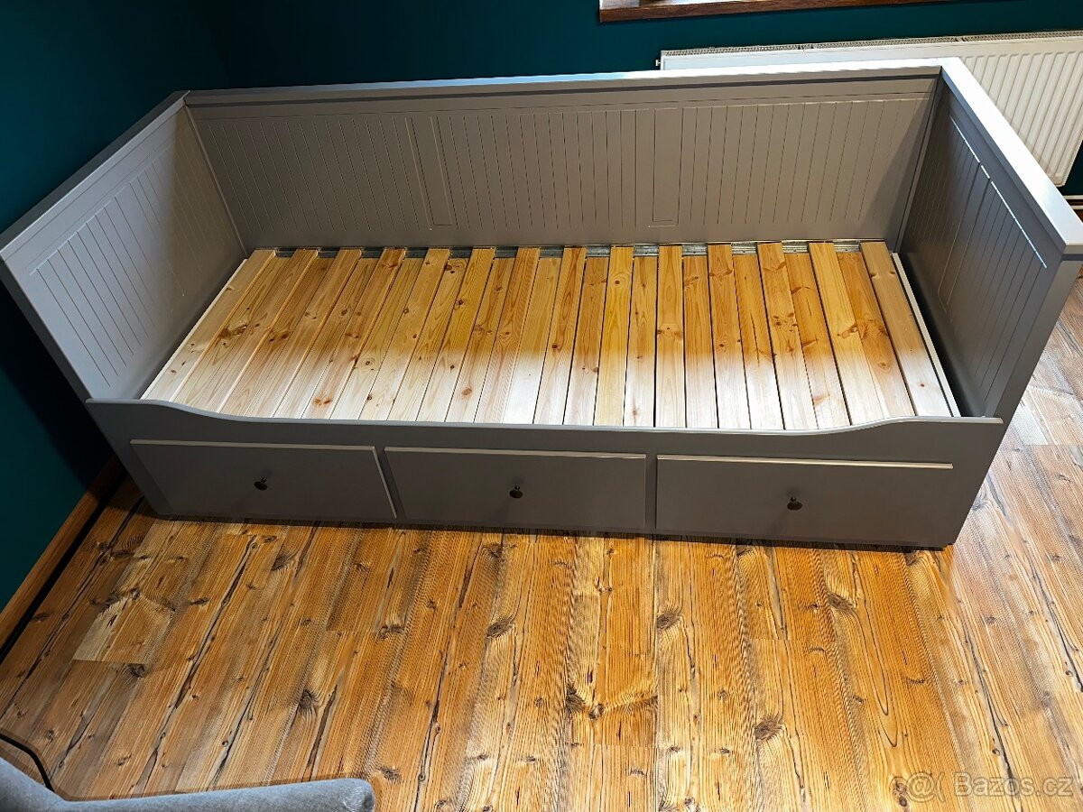 Postel hemnes šedá 80x200