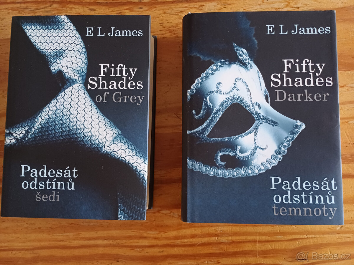 Knihy_2 díly: Padesát odstínu šedi, Padesát odstínu temnoty