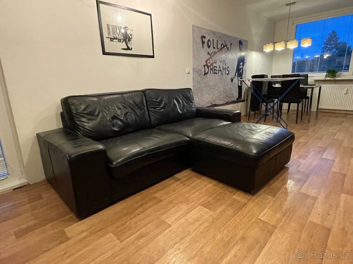 Prodej 3místné sedačky a podnožníku KIVIK