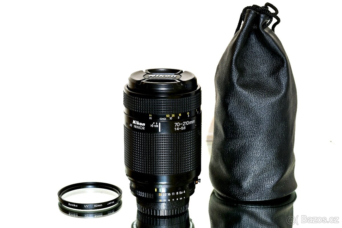 Nikon AF Nikkor 70-210mm 1:4-5,6 + UV Kenko TOP STAV