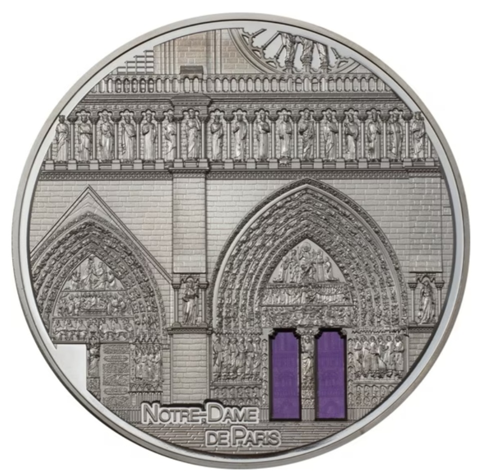 NOTRE DAME DE PARIS Tiffany Art 5 oz Palau 2021