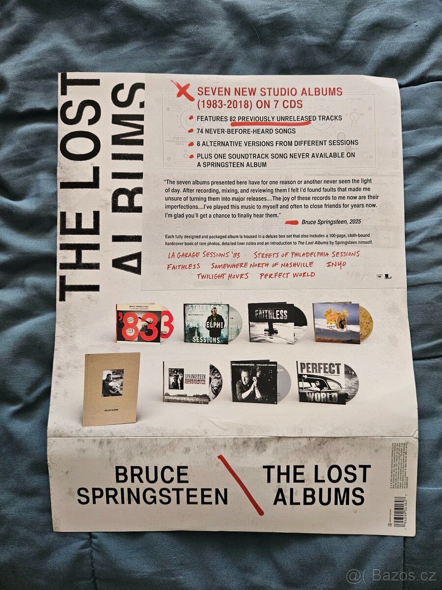 Bruce Springsteen THE LOST ALBUMS vyjde 26.6 2025