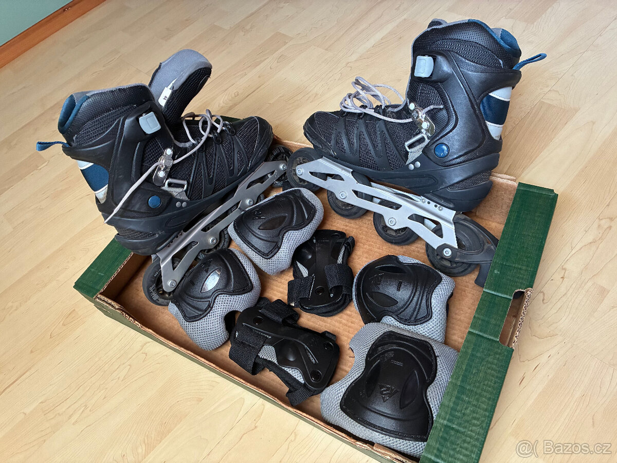 Pánské inline brusle s chrániči