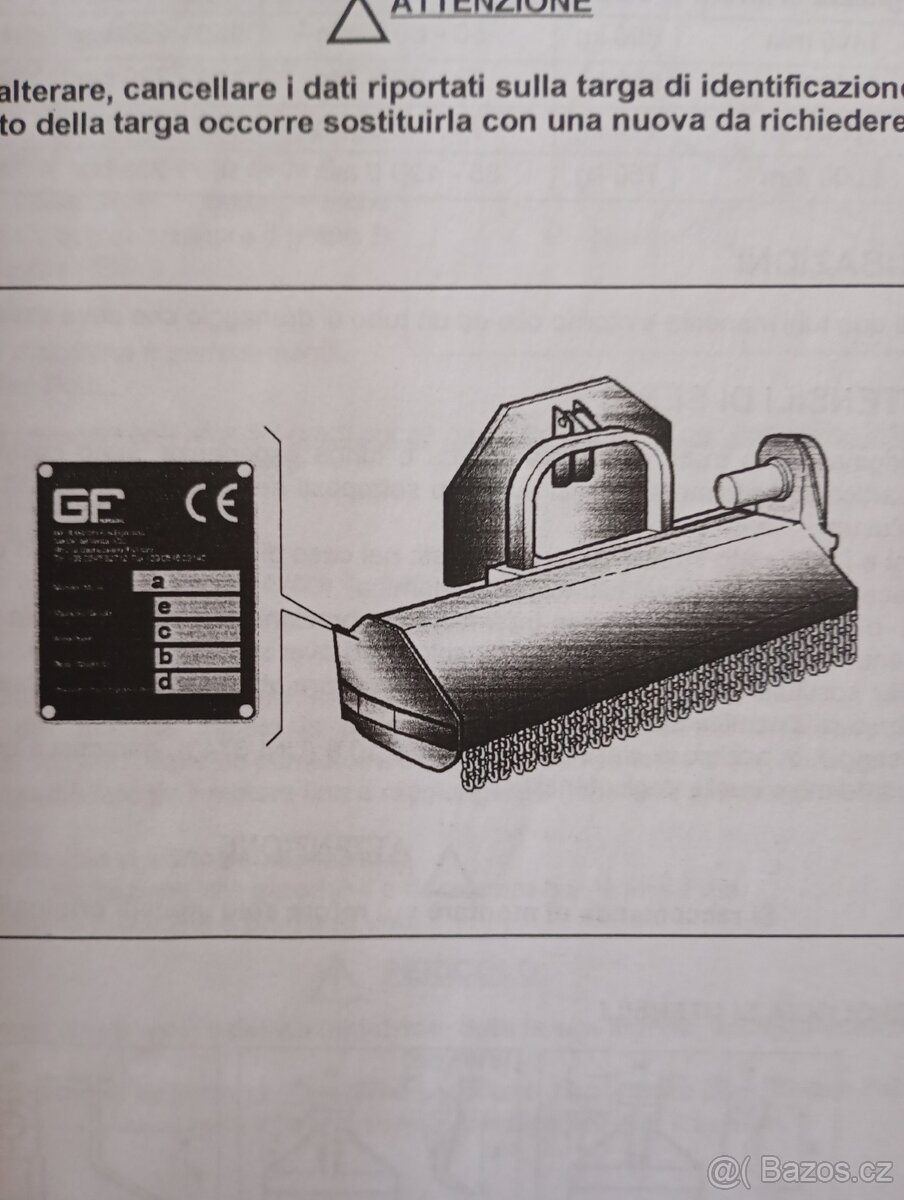 Prodám hydraulický mulčovač G.F. Gordiny (Itálie)