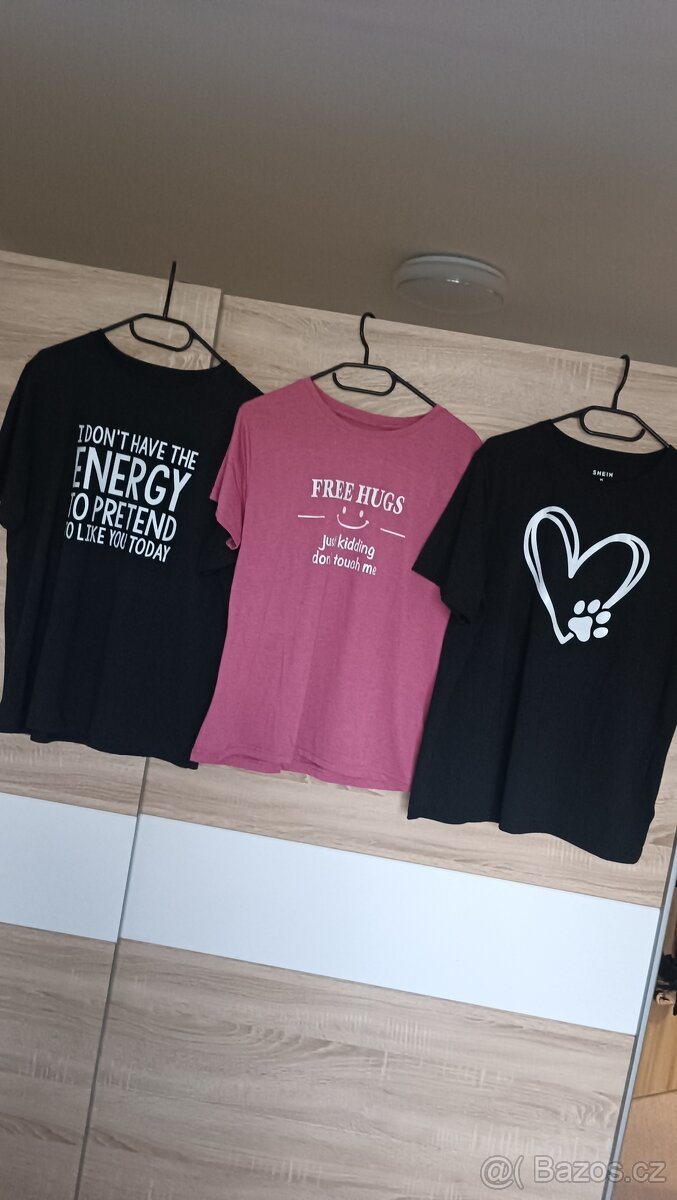 Sada dámských triček, vel. XL, Shein