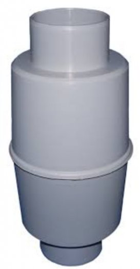 Zápachový uzávěr DN110 do svislého potrubí s klapkou HL 603