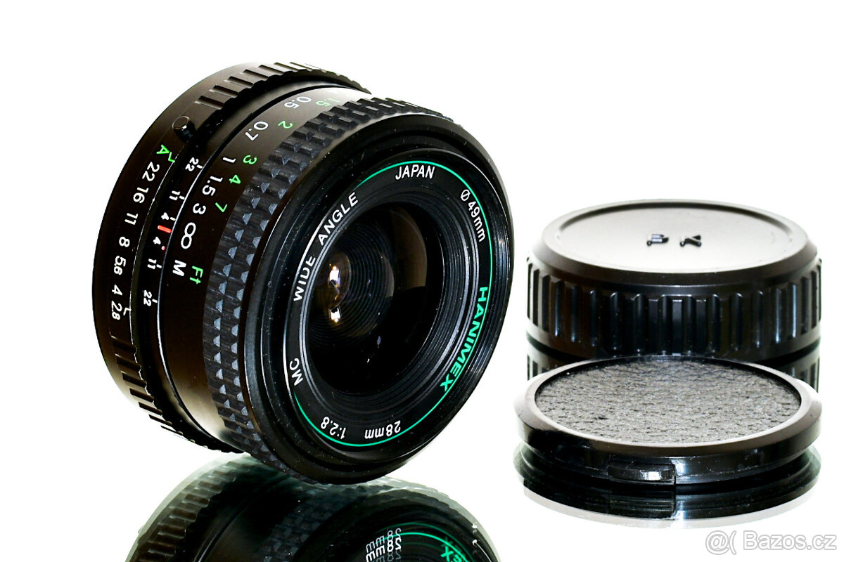 Hanimex MC 2,8/28mm Wide Angle pro Pentax TOP STAV