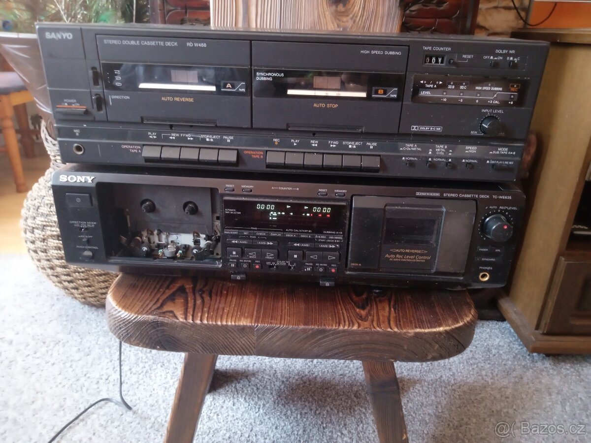 DECK Sanyo RD W488, SONY DECK TC-WE635
