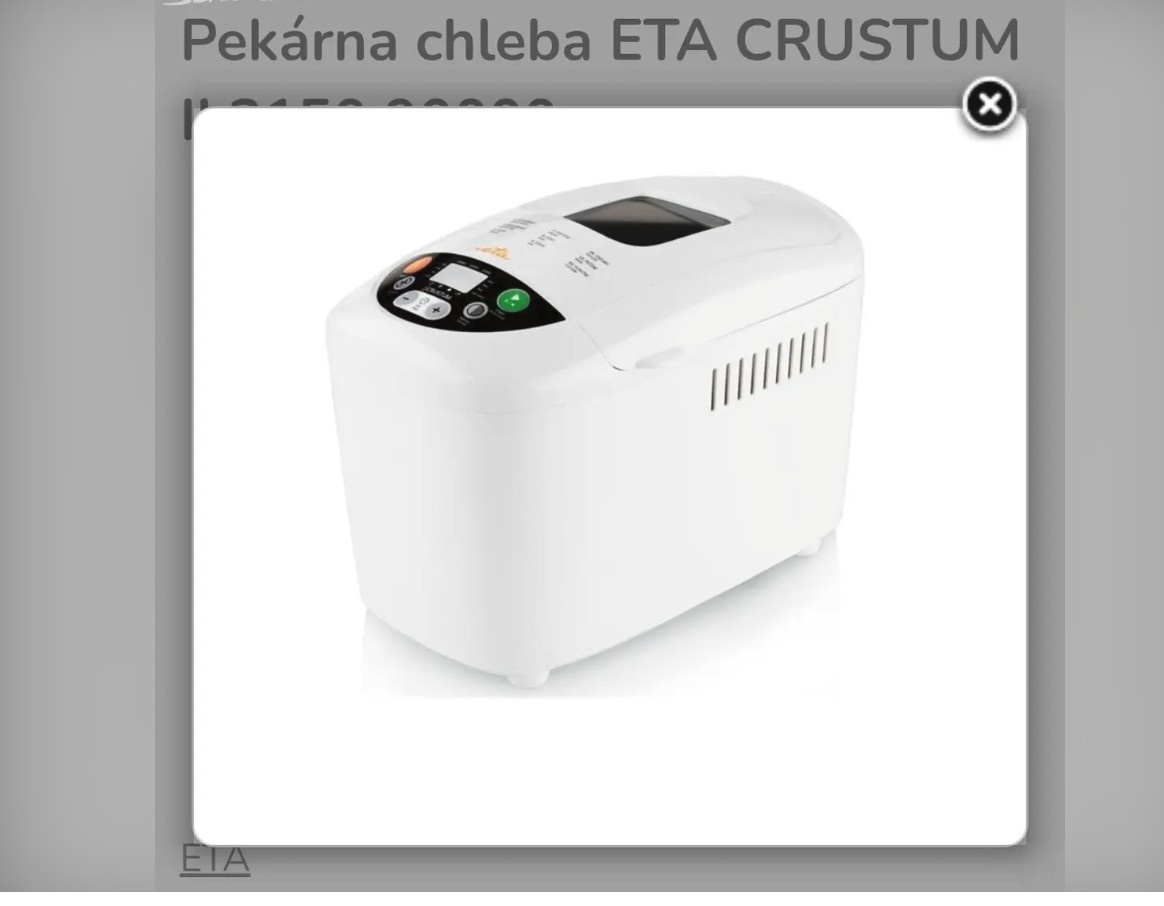 Domácí pekárna ETA