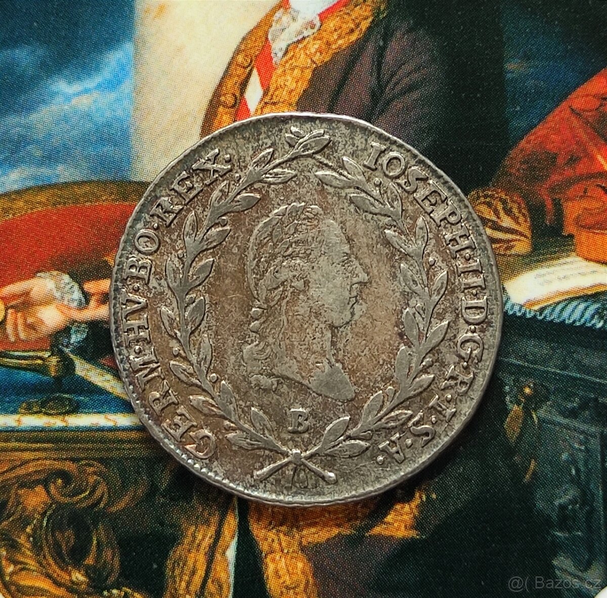 20 krejcar 1787 B JOSEF II