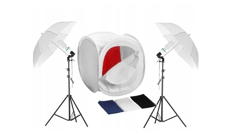 Studio sada pro bezstínovou fotografií 2x 85W 80cm