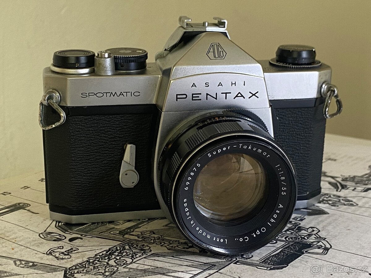 Prodám Asahi Pentax Spotmatic SP + Super Takumar 55mm f/