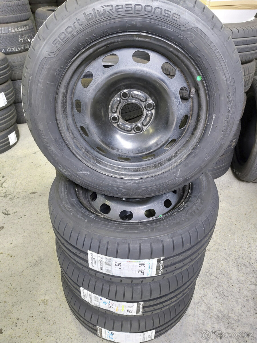 Kompletní kola 15" na Ford Tourneo Courier, letní nové pneu