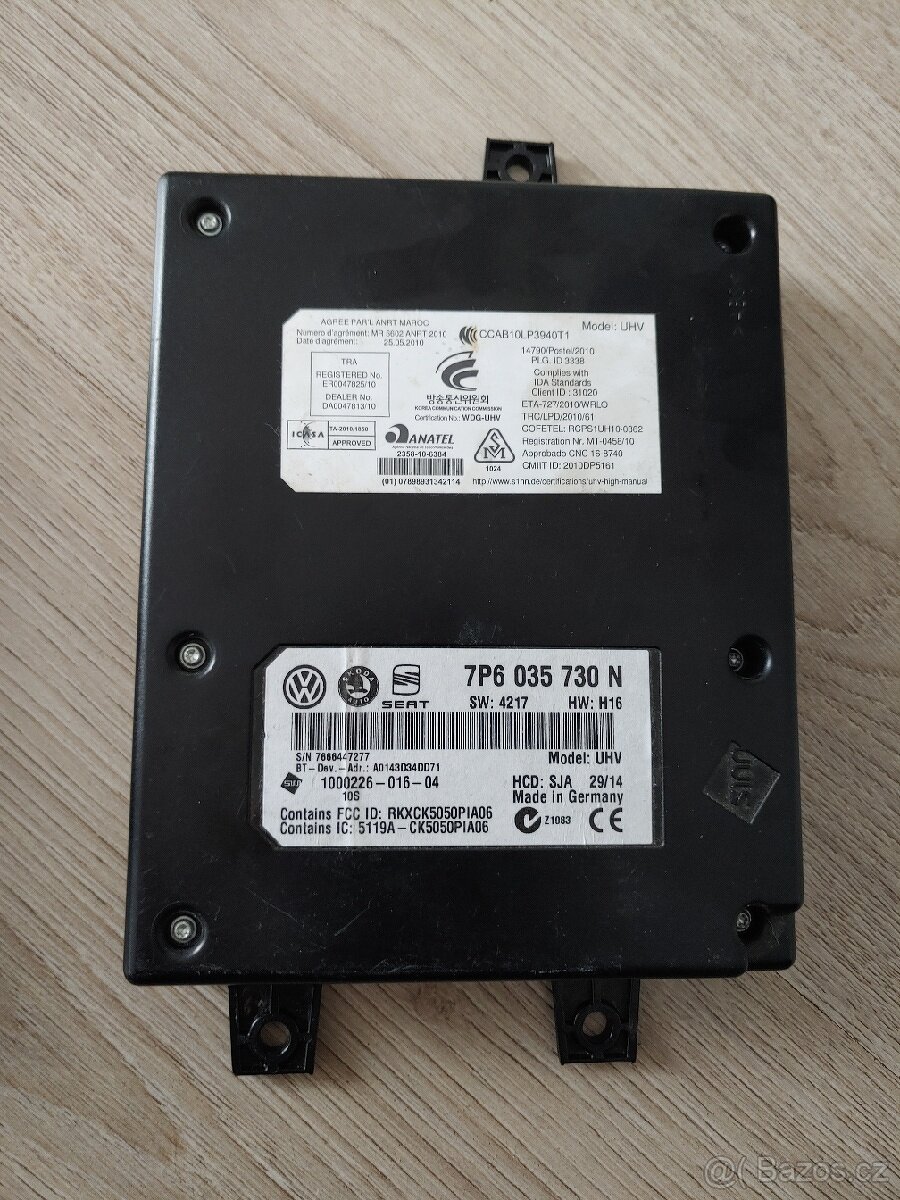 Bluetooth jednotka 7P6035730N, škoda, volkswagen