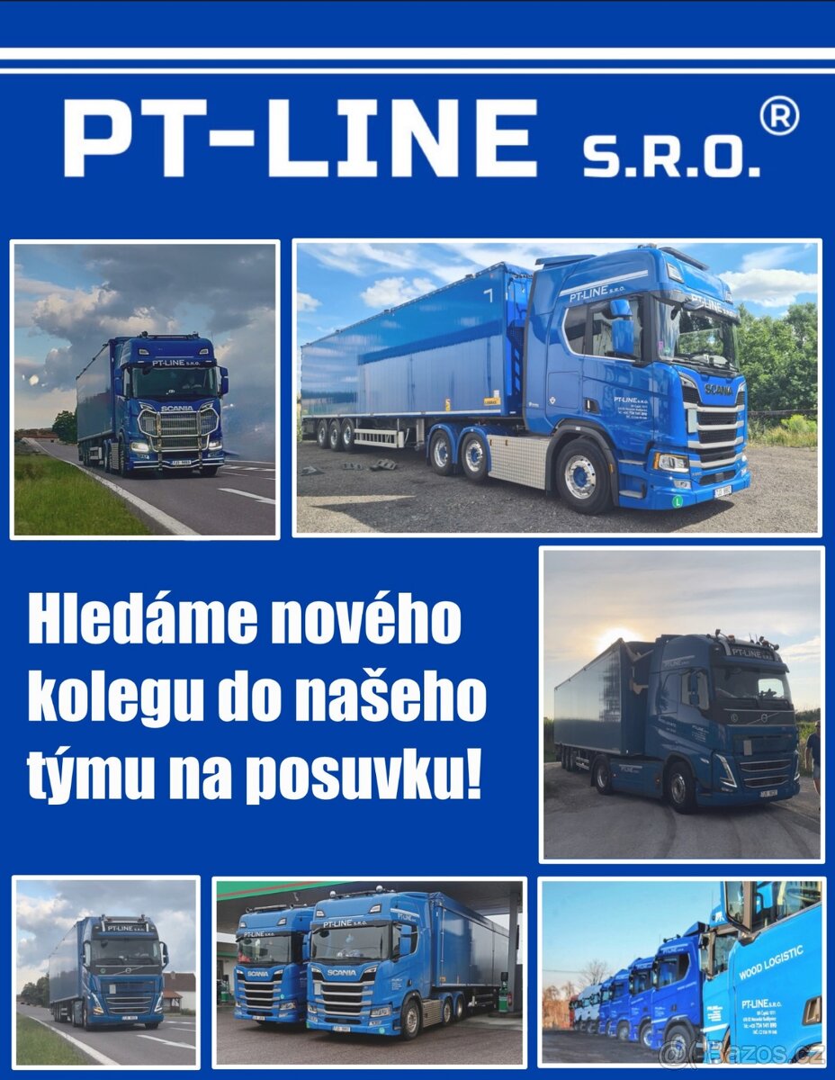 Přijmeme řidiče C+E na posuvku