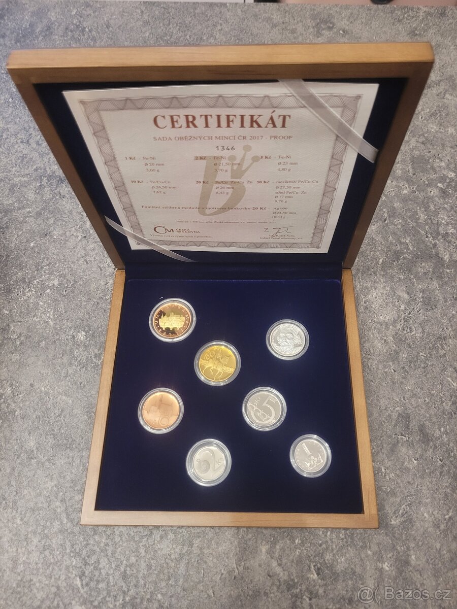 Sada oběžných mincí PROOF