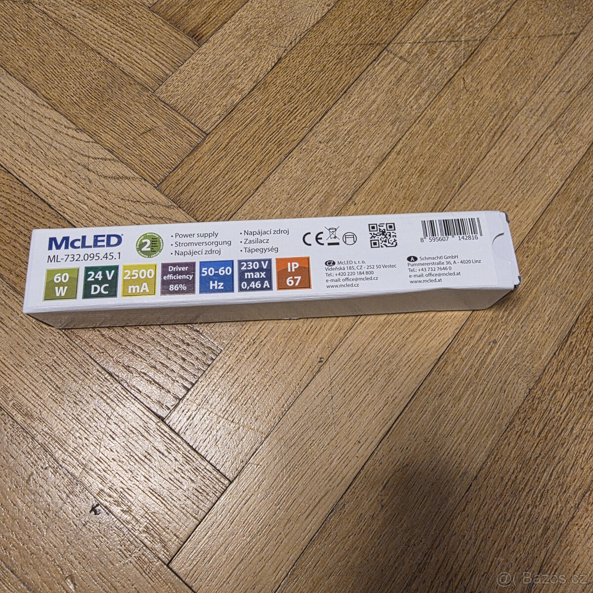 Napájecí zdroj 60W, DC24V/2,5A, IP67, hliníkové provedení MC