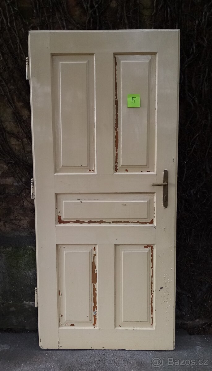 Starožitné smrkové dveře - 5