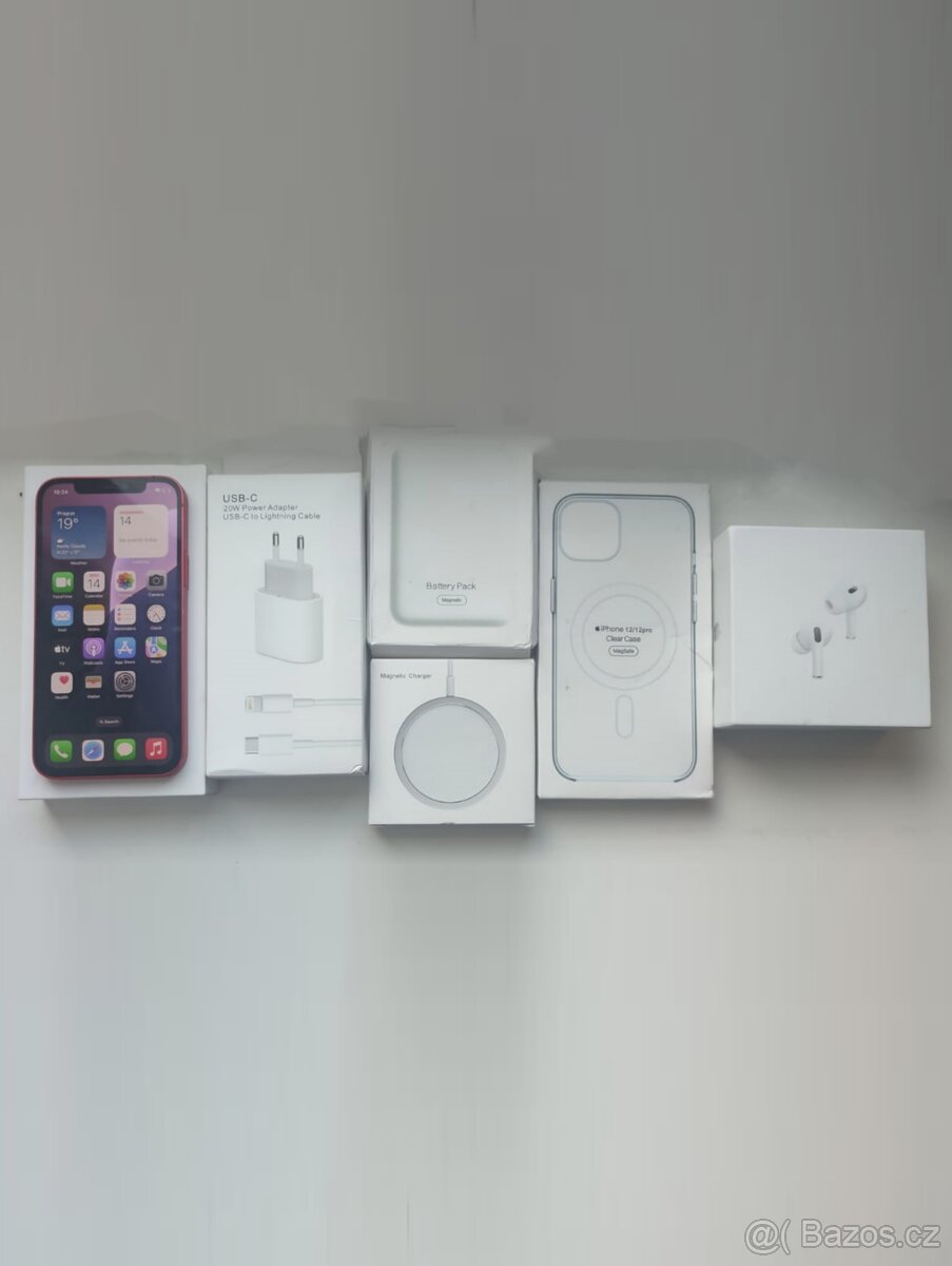 iPhone 12 256GB Červená + Příslušenství