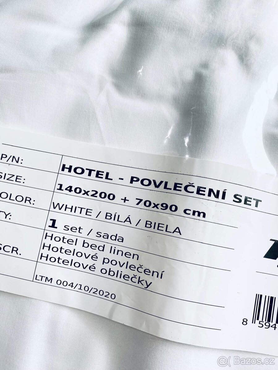 Nové nepoužité povlečení hotelové kvality, bavlna